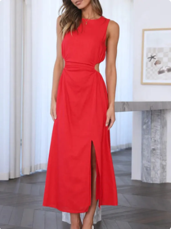 Vestido Midi Gisella Feminino Mocinha Para o Verão