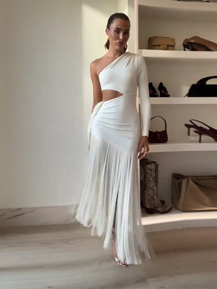 Vestido Longo Raquel Movimento, Sensualidade e Sofisticação em Harmonia