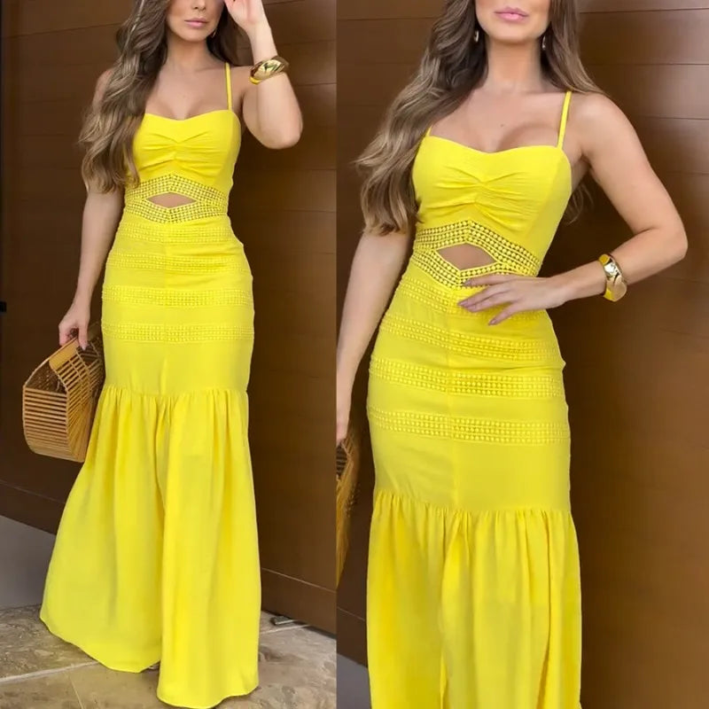 Vestido Longo Lavínia O Encanto Luminoso da Elegância