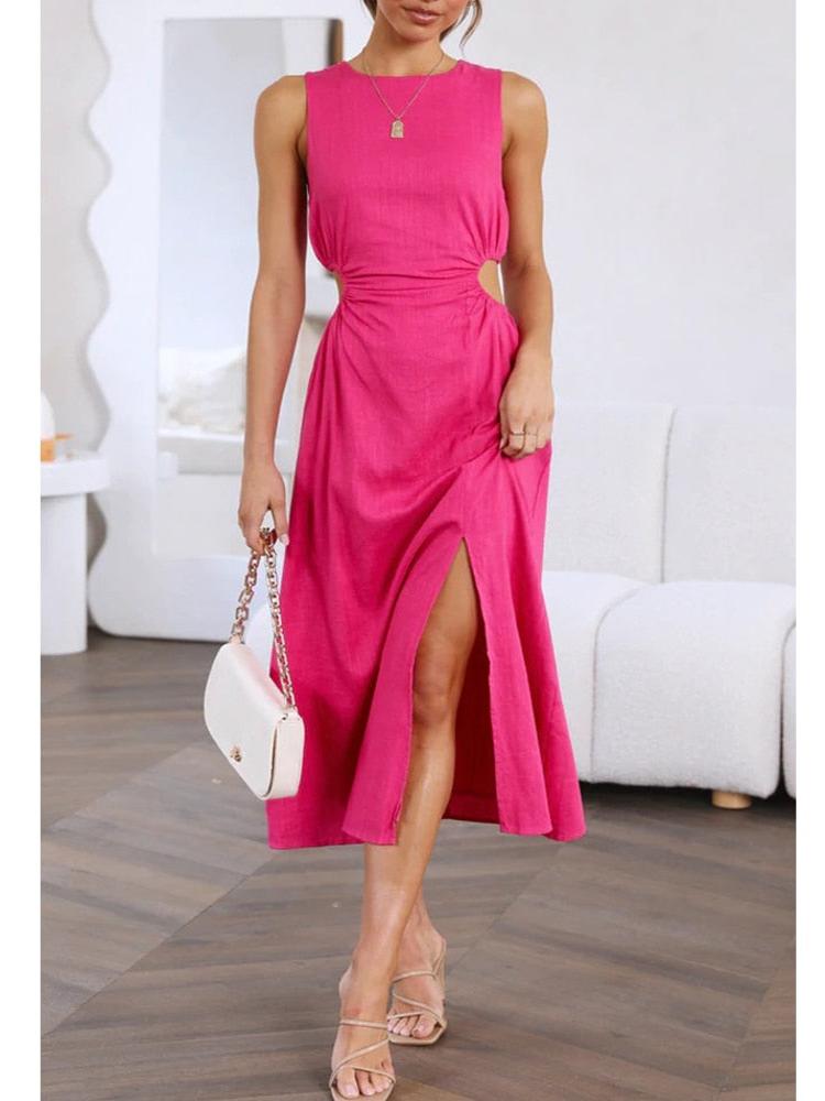 Vestido Midi Gisella Feminino Mocinha Para o Verão