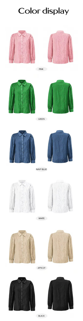 Camisa Sarita — A Delicadeza Bordada da Mulher Moderna