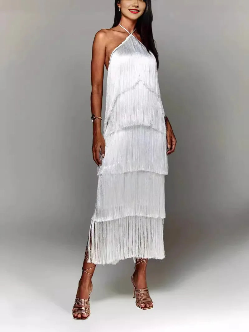 Vestido Longo Renata  Movimento, Charme e Luxo em Cada Camada