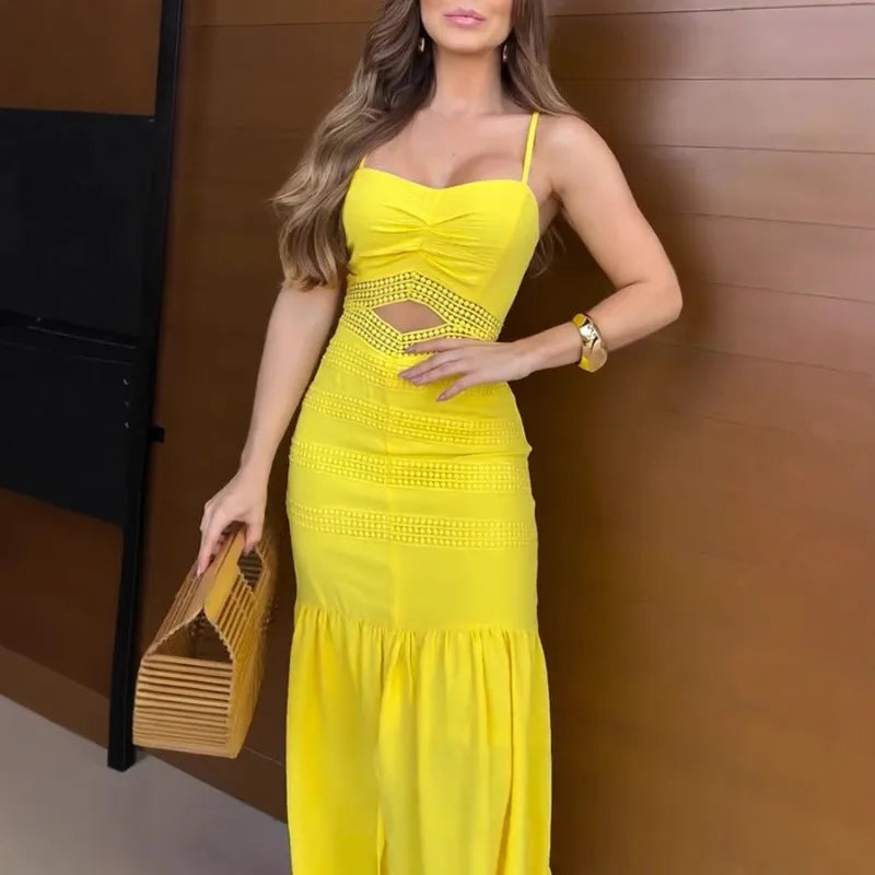 Vestido Longo Lavínia O Encanto Luminoso da Elegância