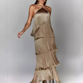 Vestido Longo Renata  Movimento, Charme e Luxo em Cada Camada