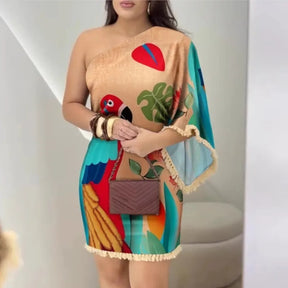 Vestido Curto Aisha Charme Tropical em Cada Detalhe