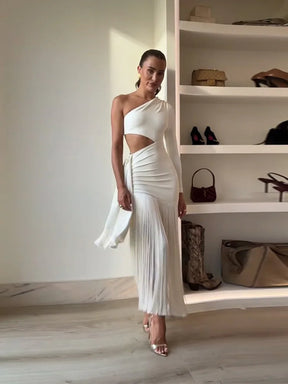 Vestido Longo Raquel Movimento, Sensualidade e Sofisticação em Harmonia