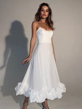 Vestido Longo Isis - Lilás com Babados na Barra – Elegância e Delicadeza em Cada Detalhe