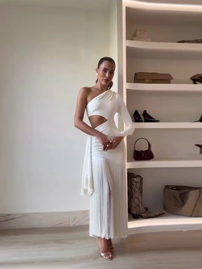 Vestido Longo Raquel Movimento, Sensualidade e Sofisticação em Harmonia