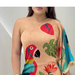 Vestido Curto Aisha Charme Tropical em Cada Detalhe