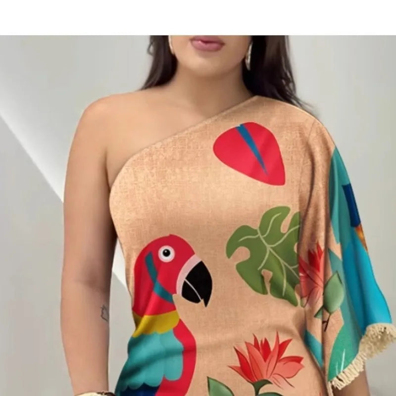 Vestido Curto Aisha Charme Tropical em Cada Detalhe