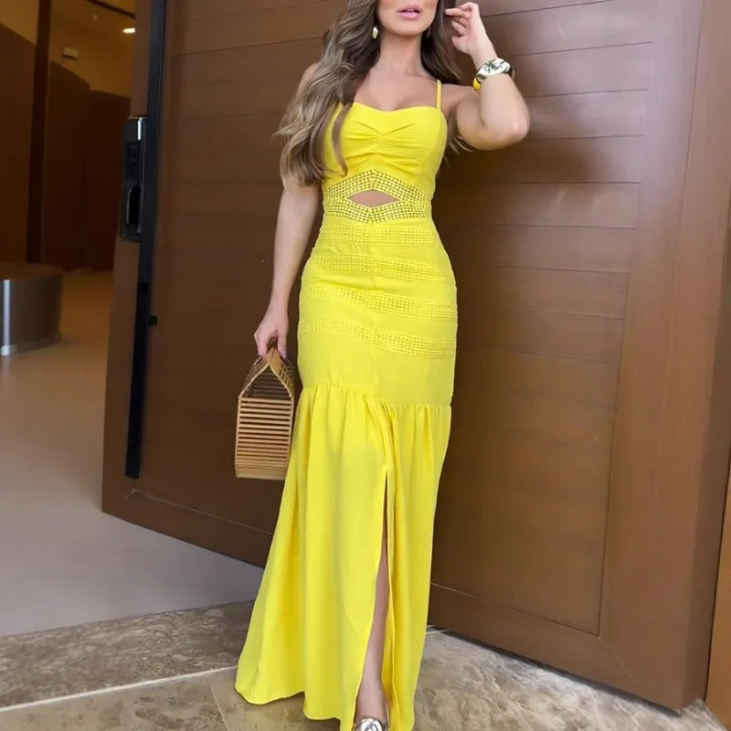 Vestido Longo Lavínia O Encanto Luminoso da Elegância