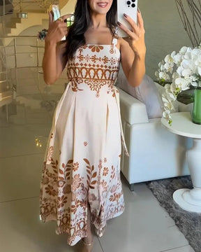 Vestido Longo Aléssia Elegância Natural com Toque Artesanal