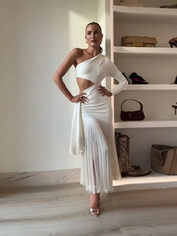 Vestido Longo Raquel Movimento, Sensualidade e Sofisticação em Harmonia