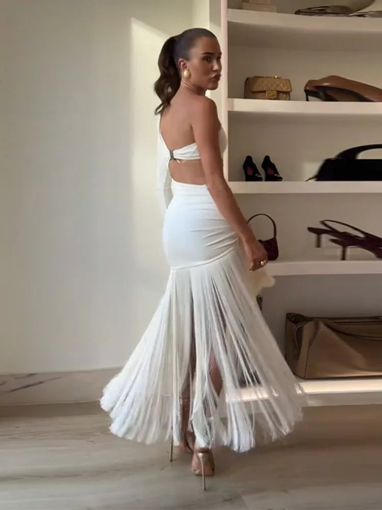 Vestido Longo Raquel Movimento, Sensualidade e Sofisticação em Harmonia