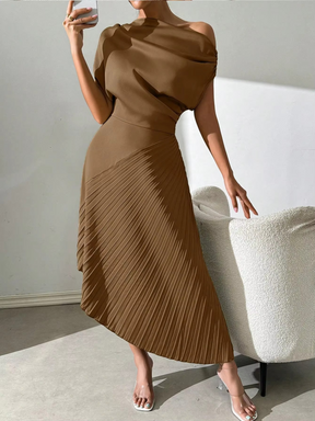 Vestido Longo Anelise Elegância que Reflete Luz e Sofisticação