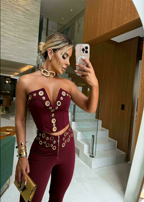 Conjunto de Calça Dulce O Poder da Elegância Estruturada