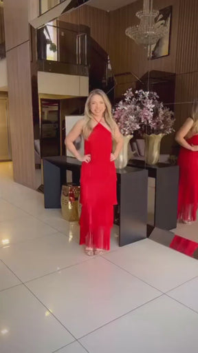 Vestido Longo Renata  Movimento, Charme e Luxo em Cada Camada